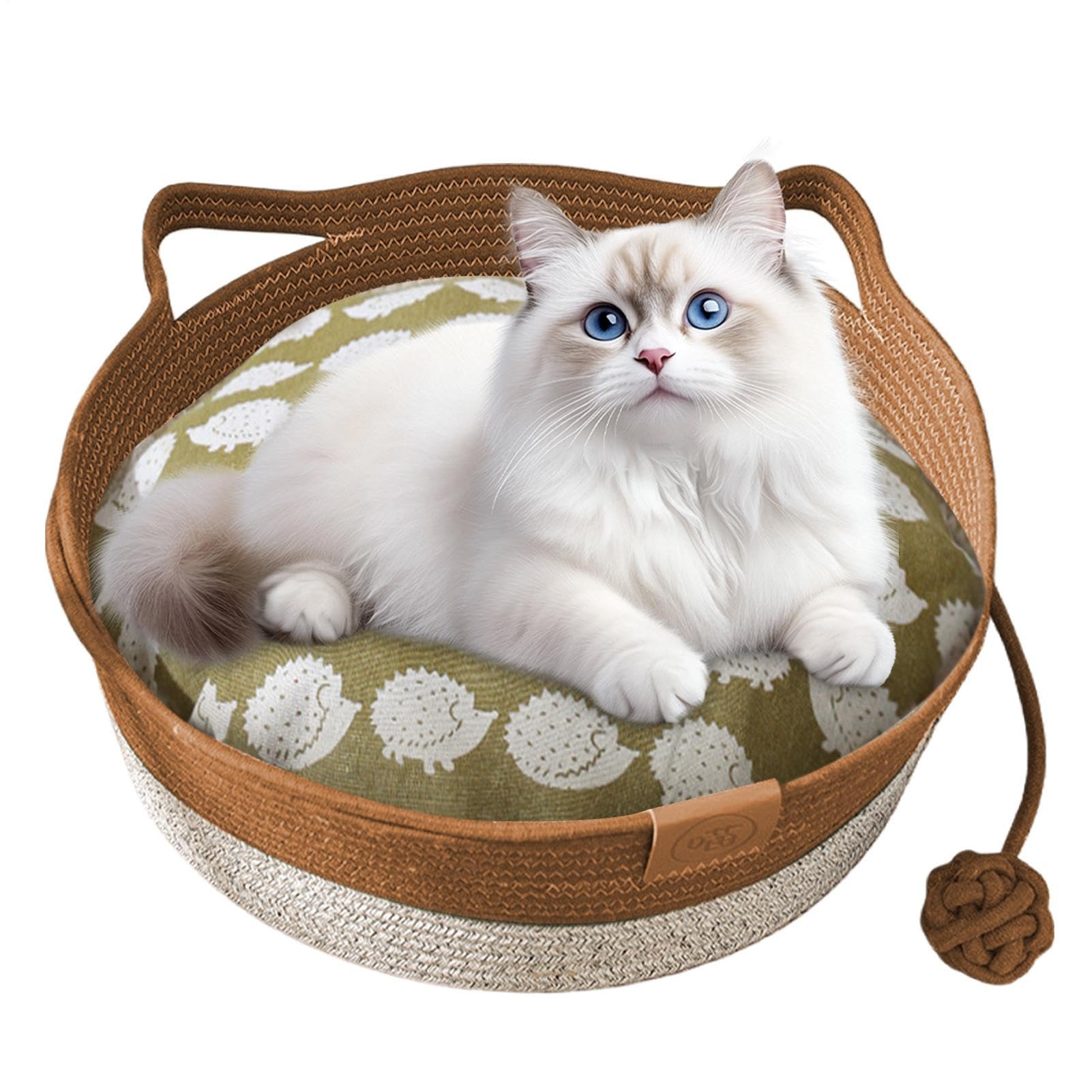 Letto per animali domestici, cesto per gatti, lavabile, morbido con cuscino rimovibile, per interni ed esterni, per dormire in uffici e stanze