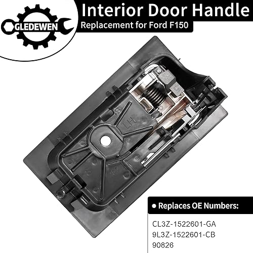 Miniatura 3 de Gledewen Manija de puerta interior, compatible con Ford F150 2009-2014, delantera/trasera interior izquierda del lado del conductor |