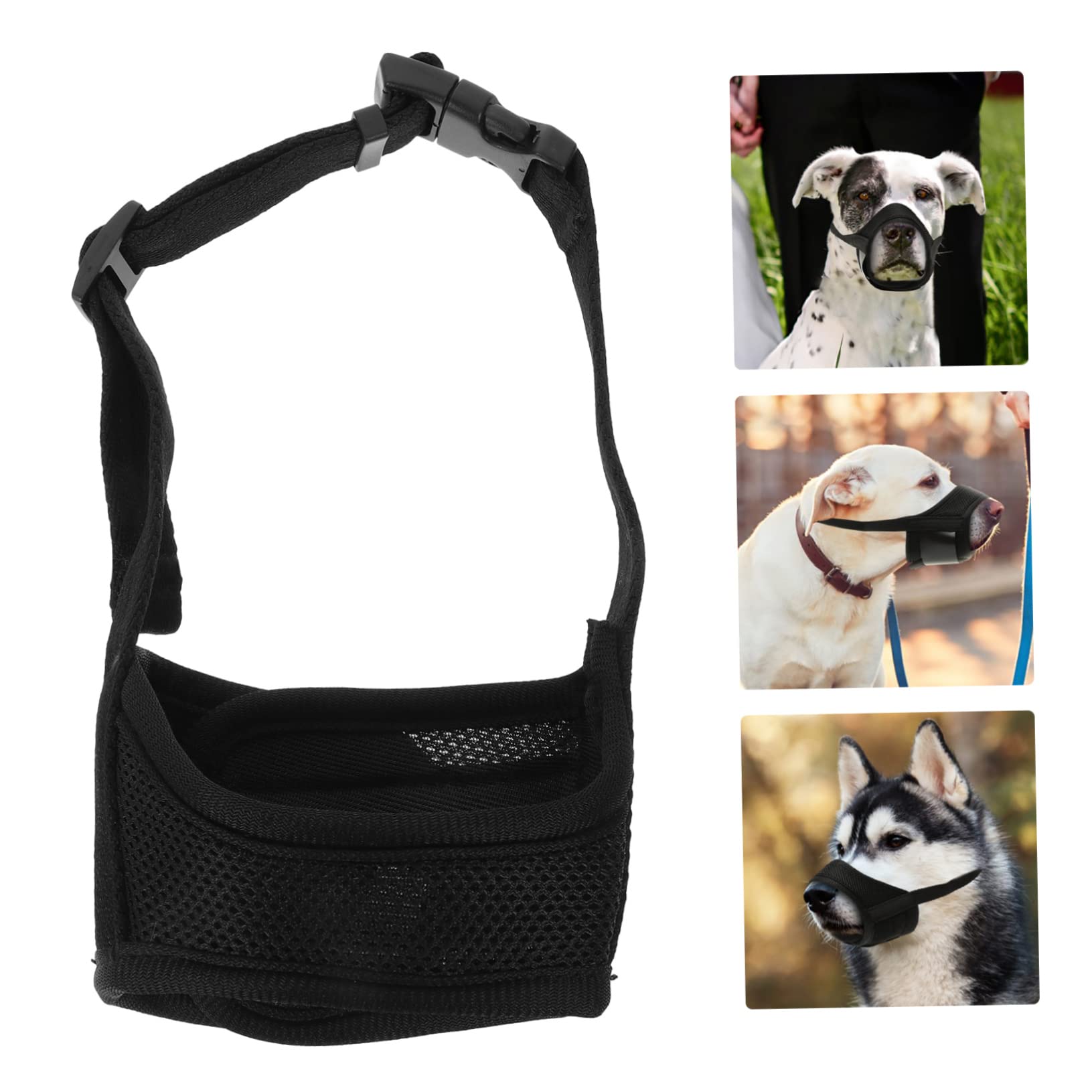 Beaupretty 5pièces Muselière Confortable pour Chien Respirante Anti-Morsure Et Anti-braiment Ajustable pour Chien
