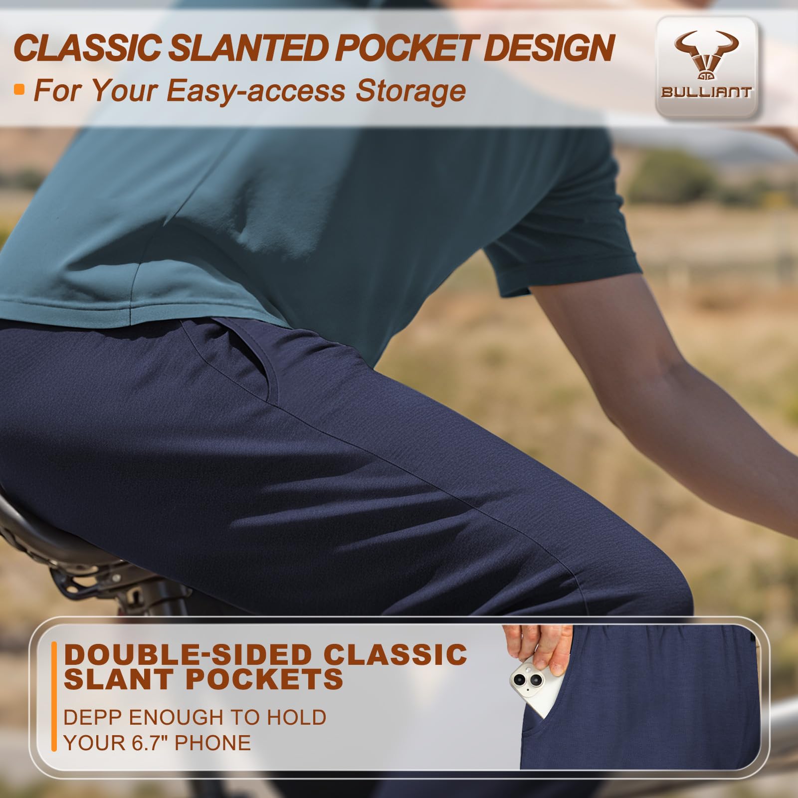 BULLIANT Pantaloni Jogging Uomo, Pantaloni Sportivi Uomo Lunghi in Cotone,Tuta da Ginnastica Jogger per Allenamento Casual