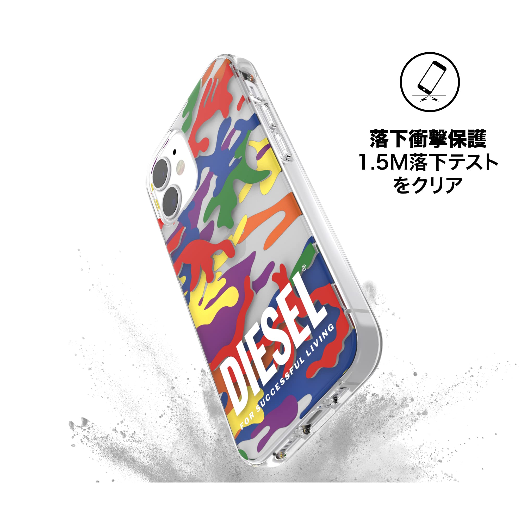 Amazon.co.jp: DIESEL iPhone12 Mini ケース 5.4インチ クリア SS21