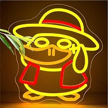 Duck Neon Sign for Wall Decor Cartoon Duck Neon Light for Man Cave Dimmable Anime Led Sign for Bedroom Club Bar Dorm Birthday Gifts for Kids Size11.8 * 11.1InP298