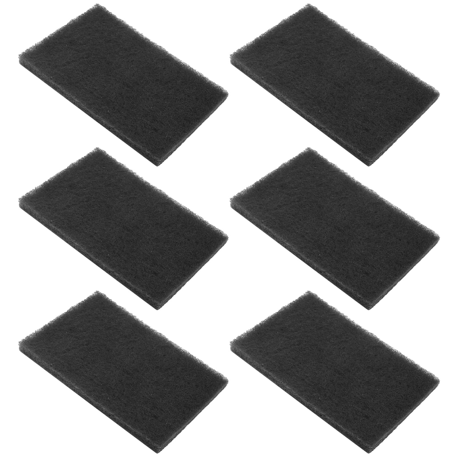 BokWin 6Pcs Scotch Brite 7448 Very Fine Grade General Purpose Sanding Hand Pads 200 x 125mm/8" x 5" Grey