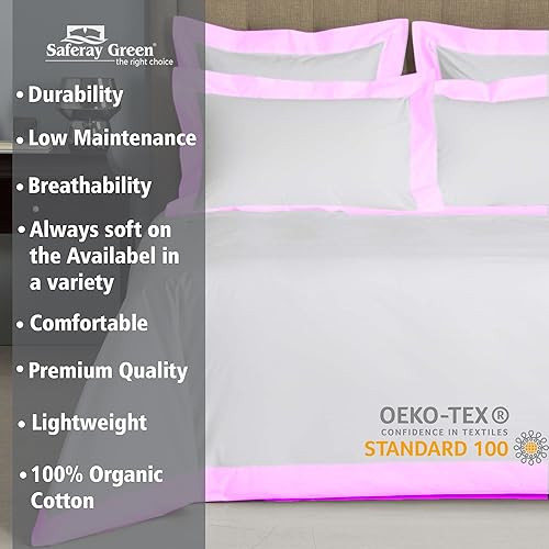 Miniatura 2 de Hotel Luxury - Juego de funda de edredón de 3 piezas de doble tono, 850 hilos, 100% algodón orgánico, colección de ropa de cama de primera calidad,