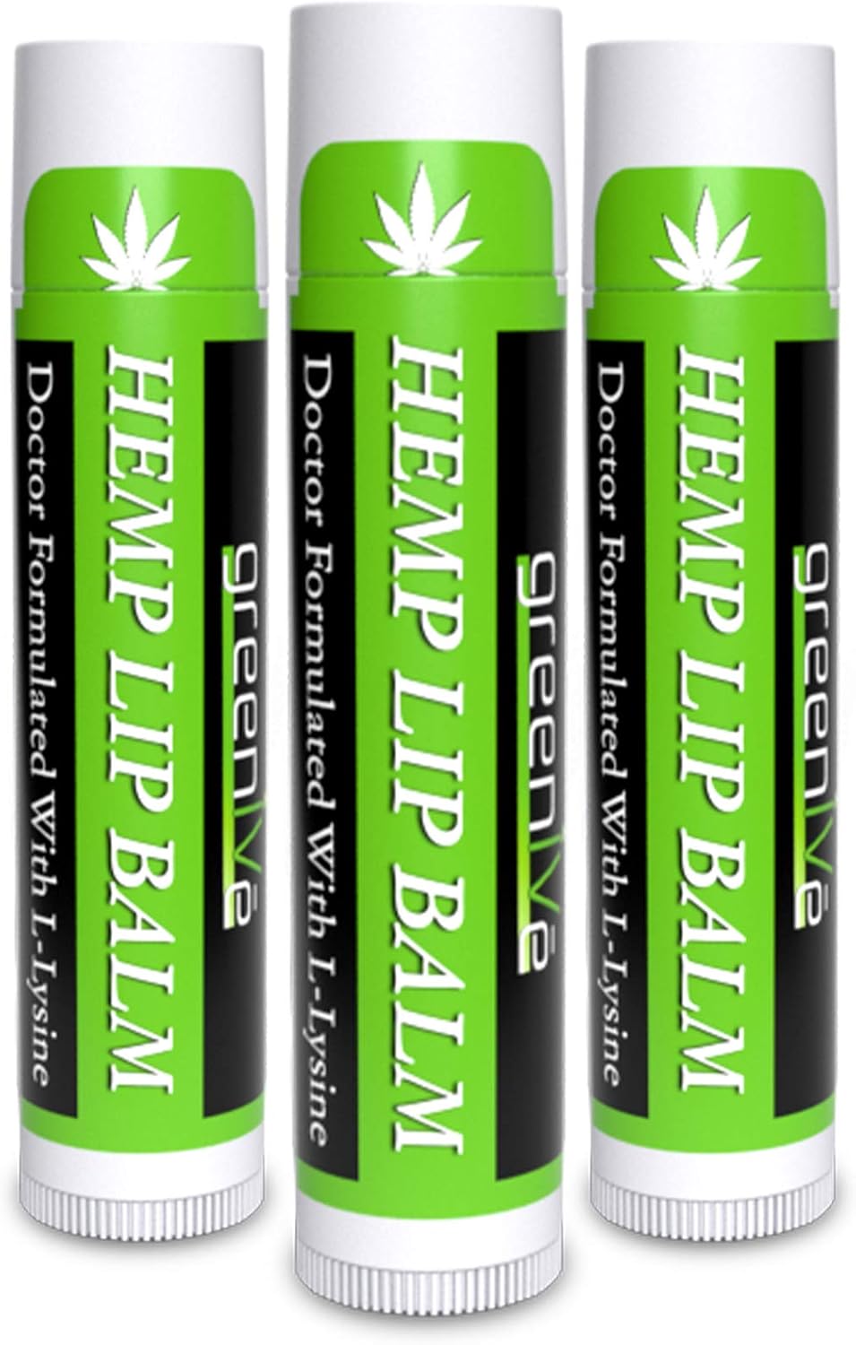 GreenIVe Hemp Lip Balm, Vegan, Omegas 3 & 6, Vitamin E, L