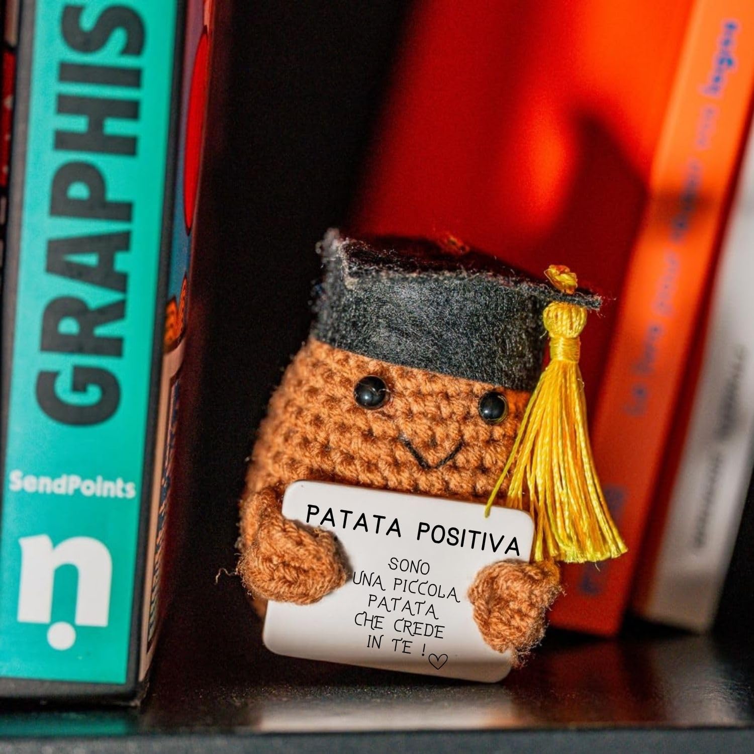 Patata Studiosa© | Idea Motivazionale Studente | Regalo Originale Allievo | Focus Scuola Esame Diploma | Festa Laurea Studio | Bambina Ragazza | Ufficio Classe Stanza | Coach Professore Motivazione