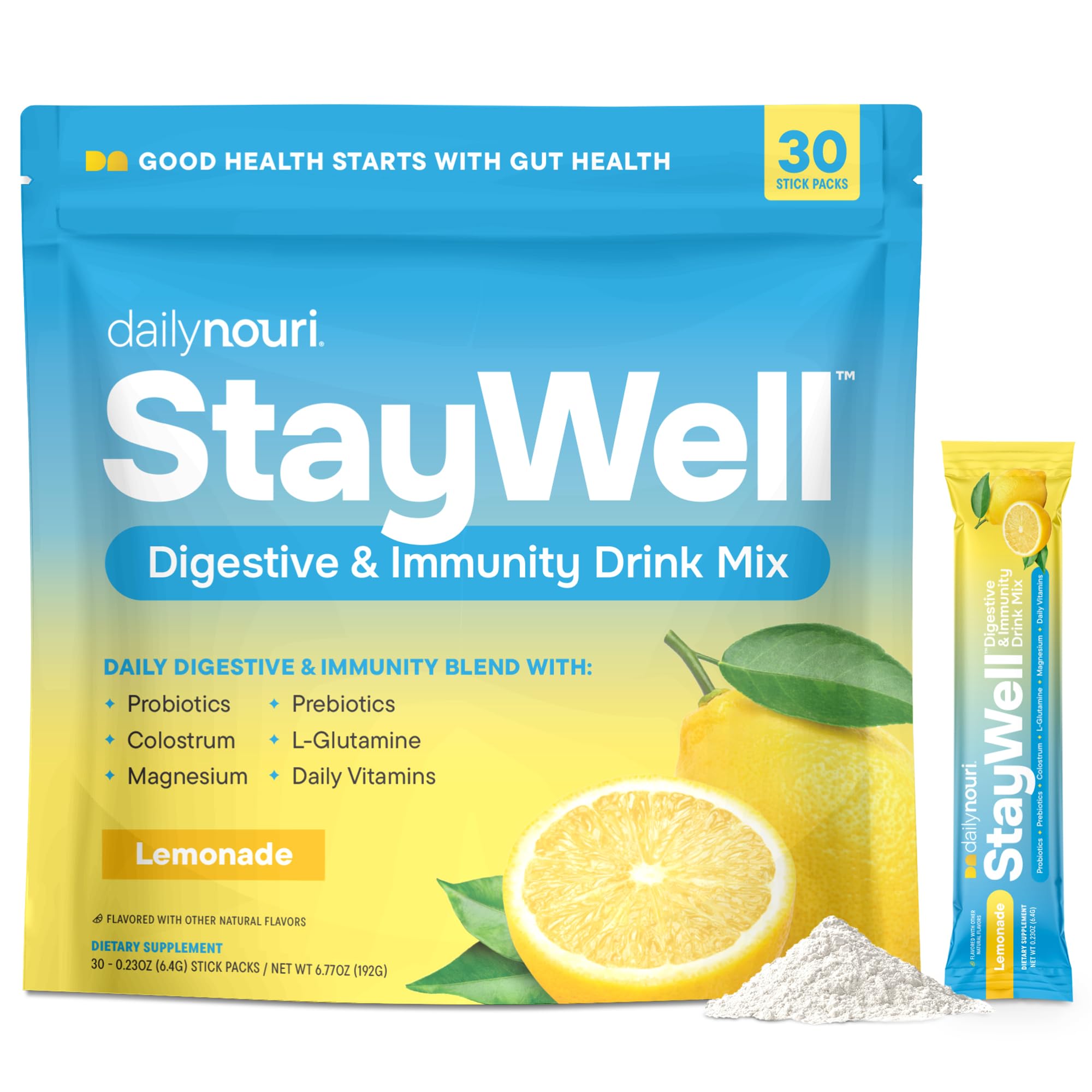 Amazon.com: Daily Nouri StayWell Gut Health Drink Mix | Digestive