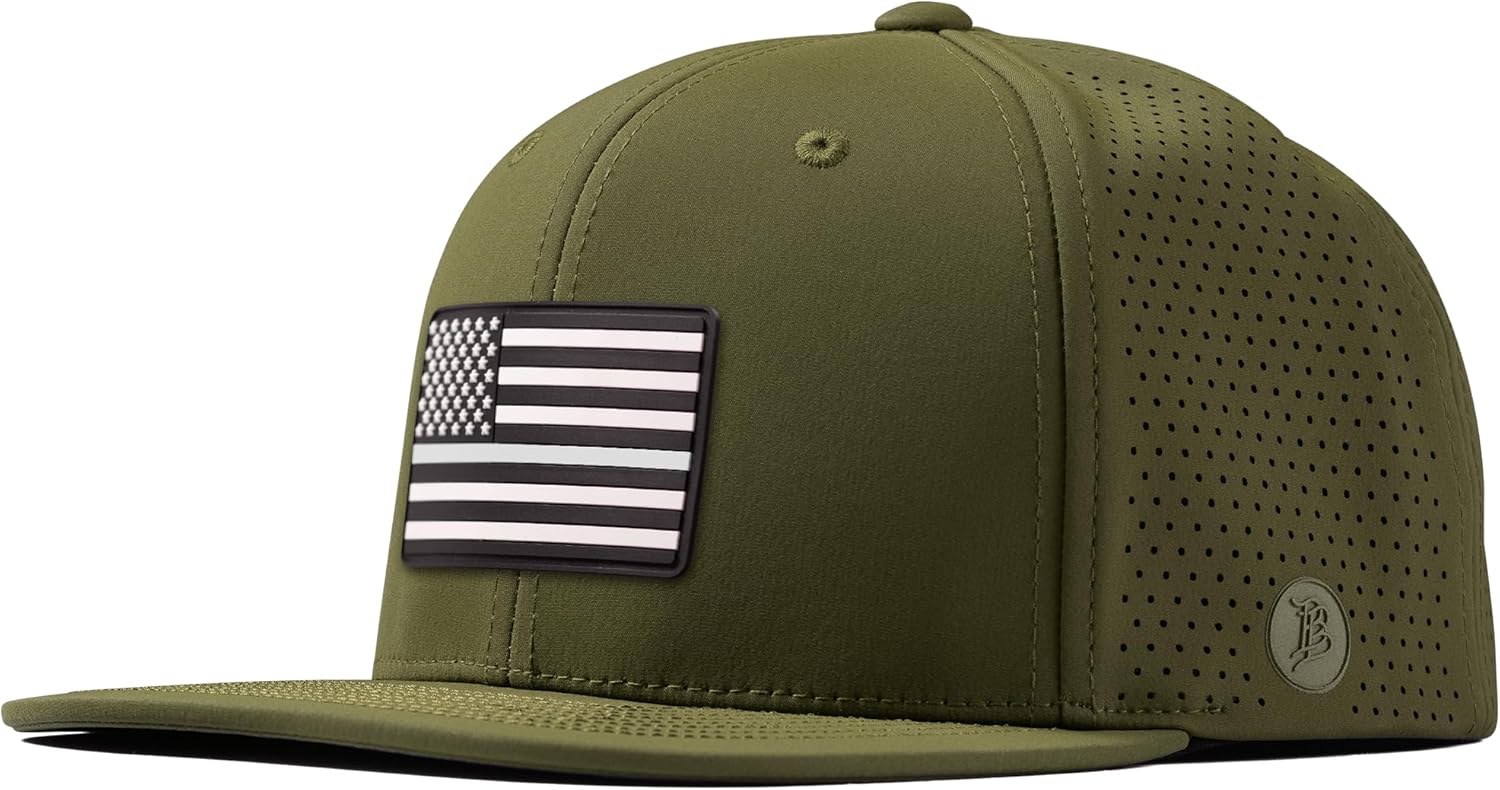 Branded Bills Vintage Old Glory PVC Curved 5 Panel Rope Hat for Men | Baseball Cap