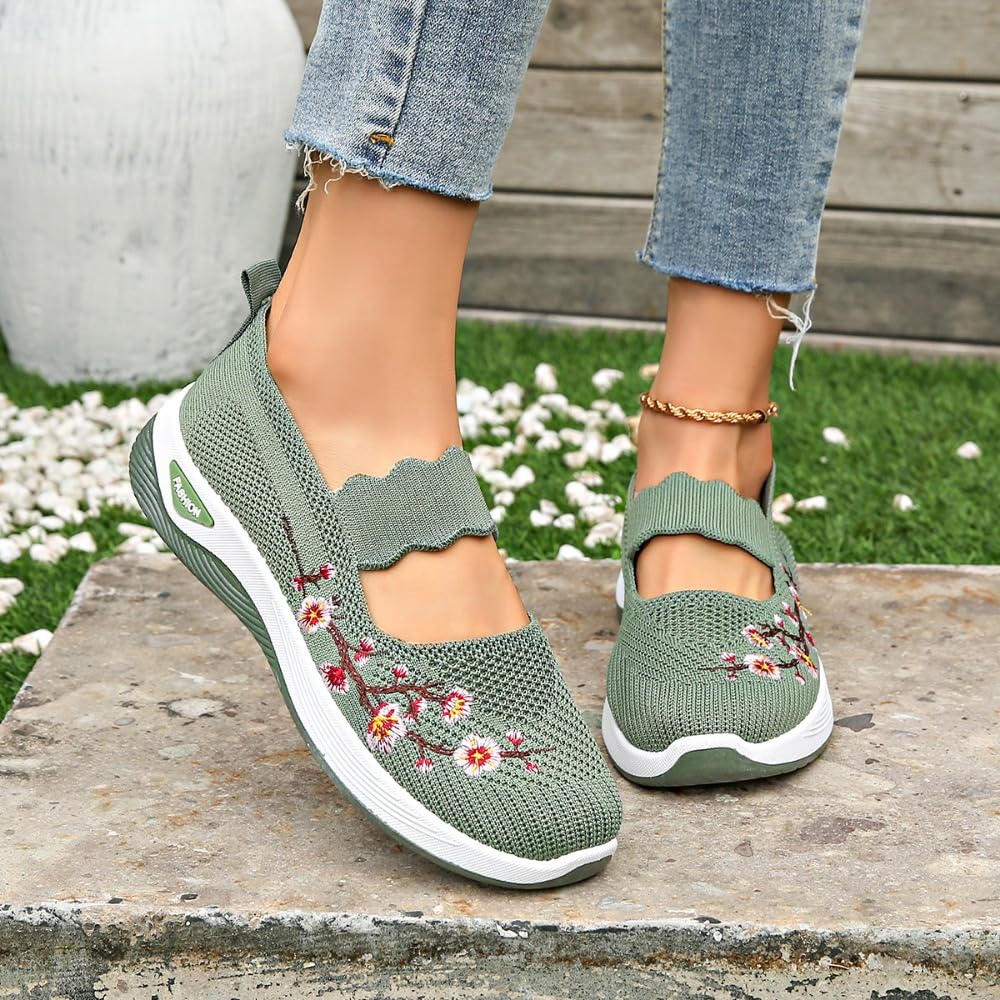 Zapatos Ortopédicos Casuales para Mujer, Transpirables, De Suela Suave con Soporte De Arco, Antideslizantes, para Enfermeras