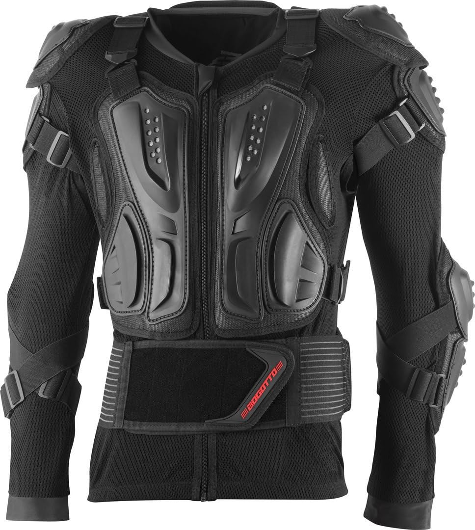 Bogotto PRO-XI Evo Protektorenjacke, Schwarz, M, Motorrad Schutzausrüstung | CE-Protektoren