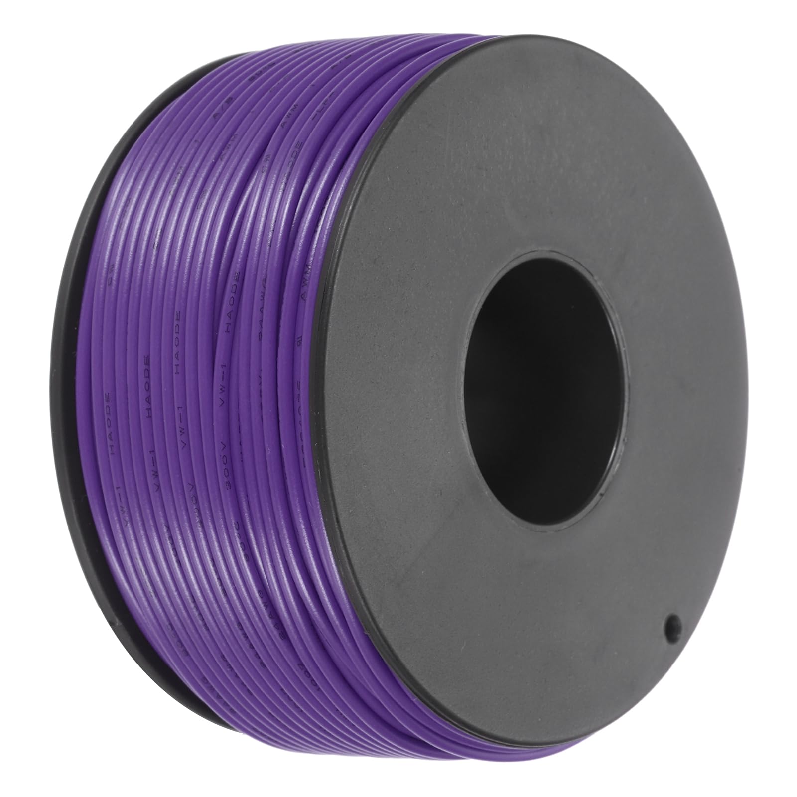 MECCANIXITY 24AWG Stranded PVC Hookup Wire 50m/164ft Purple, Electrical UL1007 Spool Tinned Copper Wire for Internal Connecting, Marine