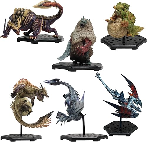 Capcom Figura Constructor Monster Hunter Modelo Estándar Plus The Best Vol.19, 20, 21 Caja Artículo 6 Piezas