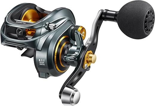 Piscifun Alijoz Baitcaster Fishing Reel, 300 Size Aluminum Frame Baitcasting Reel, 33Lbs Max Drag, Freshwater & Saltwater Low Profile Casting Reel for Musky, Available in 6.61/8.11 Gear Ratio