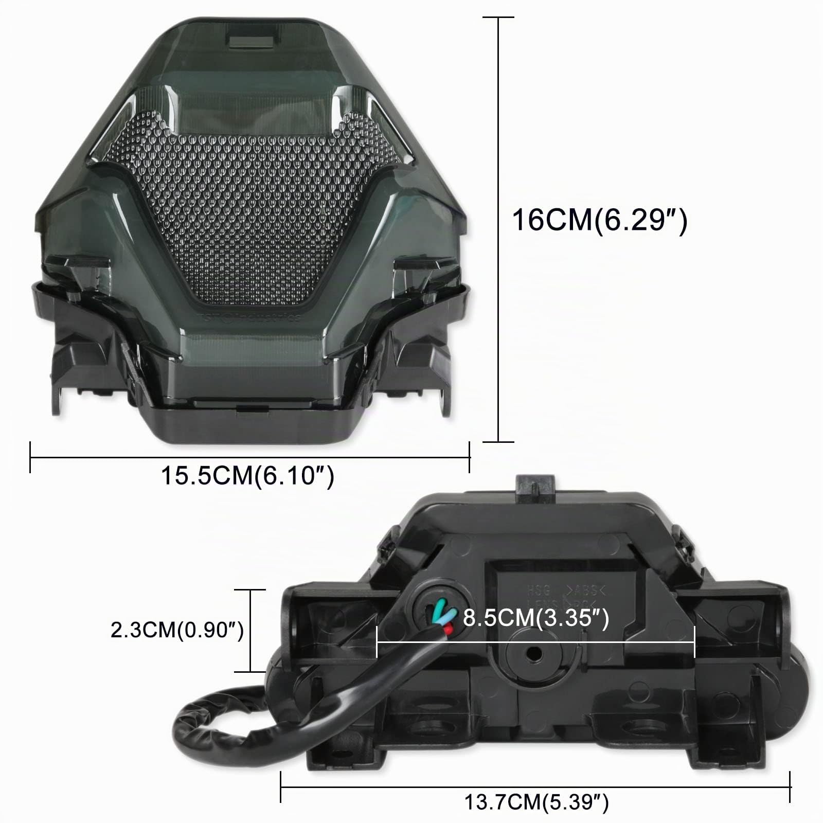 DREAMIZER Luces Led para Moto MT07 Luces Trasera LED para Motocicleta, Secuencial Integrada Luz de Freno Intermitentes Compatible para FZ07 2014-2017 MT25 MT03 YZF R3 R25 2014-2021
