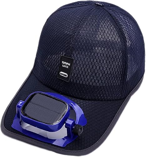 Sombrero de sol para hombres y mujeres, sombrero de béisbol refrescante para deportes al aire libre, viajes, camping, ventilador alimentado por