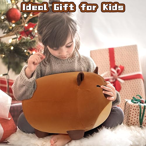 Miniatura 7 de Capybara - Peluche de peluche Capybara de 16 pulgadas, almohada de felpa Capybara, lindo peluche suave Capybara, almohadas de felpa Capybara,
