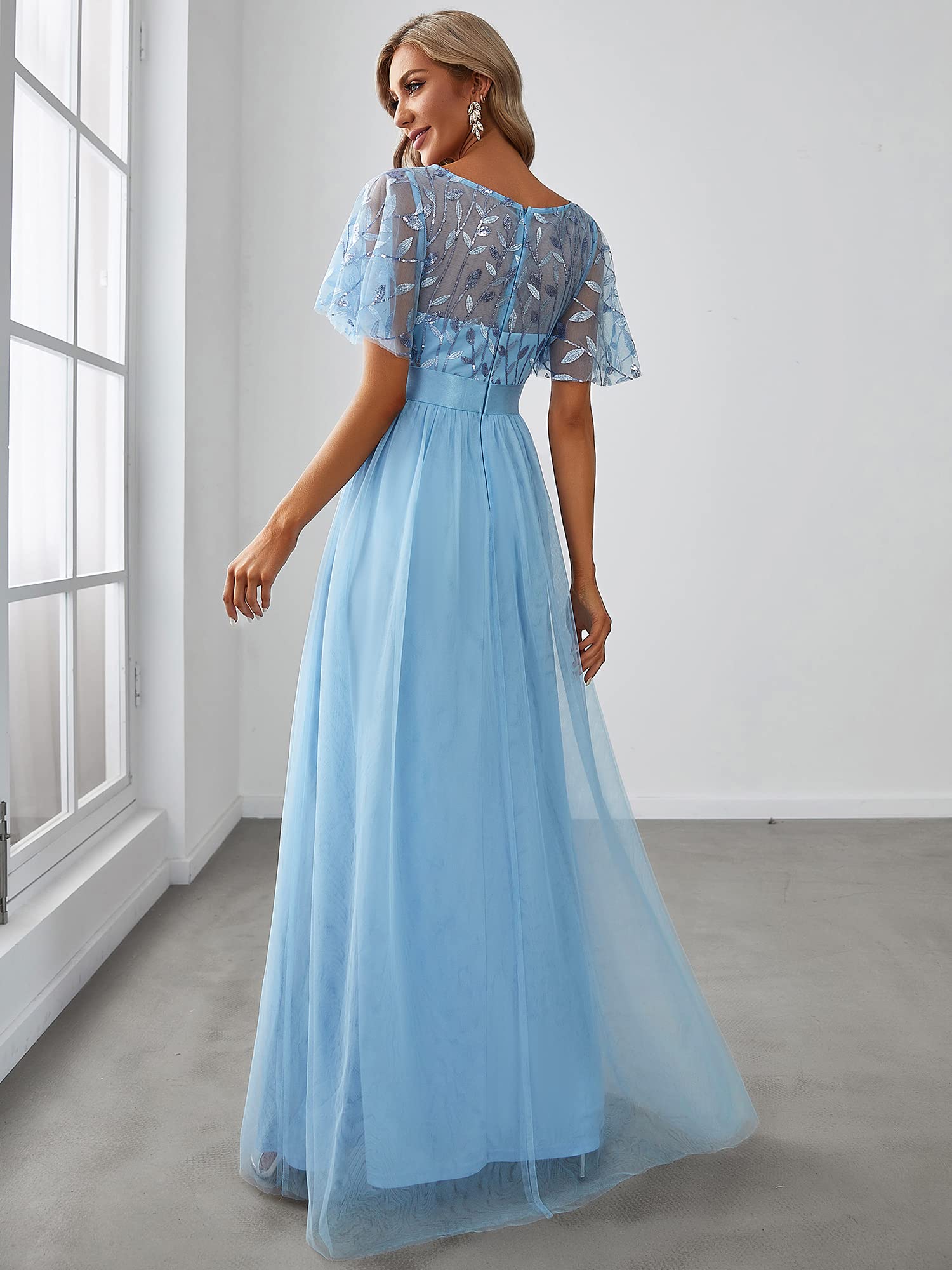 light blue dress amazon Ever-Pretty: Dresses adjustable spaghetti straps Size:US2/UK6 YGroup_cole-mini Music | Black Dresses