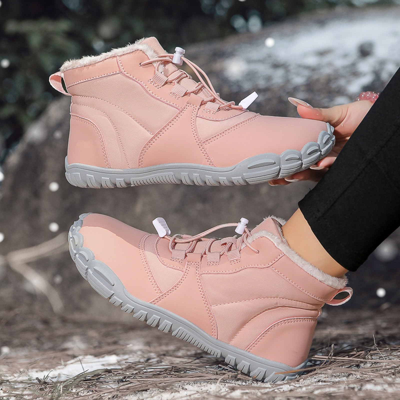 Stivaletti Donna Invernali Scarponcini Donna Scarpe Da Neve 44 Scarpe Antinfortunistiche Trekking Invernali Ortopediche Comode Neve Stivali Stivaletti Con Pelliccia Interna On Plantare Estraibile Da