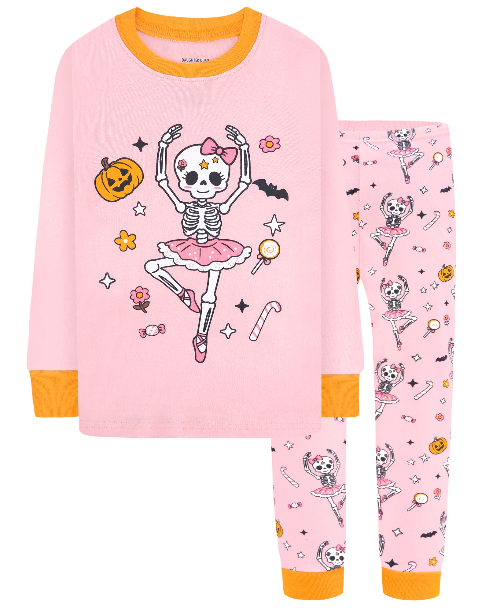 DAUGHTER QUEEN Boys &amp; Girls 100% Cotton Halloween &amp; Christmas PJS 18M-12Y