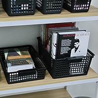 Vista 6 de Begale Bandejas de almacenamiento de escritorio de plástico, cestas organizadoras, juego de 6