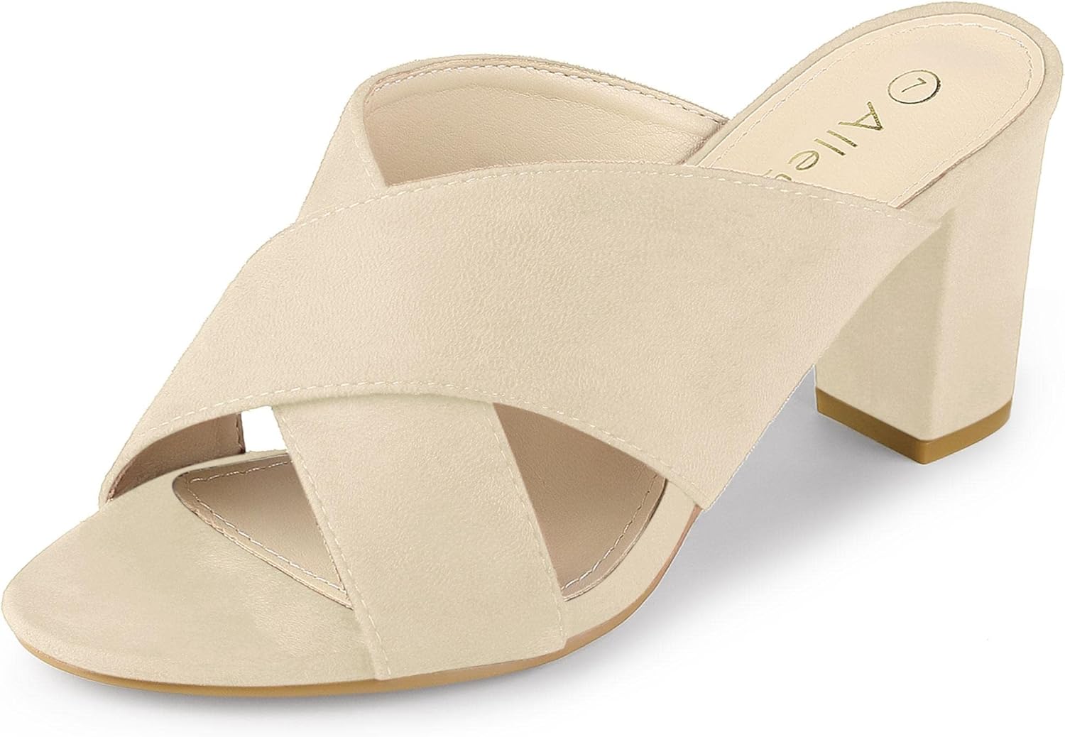 block heel slide sandals