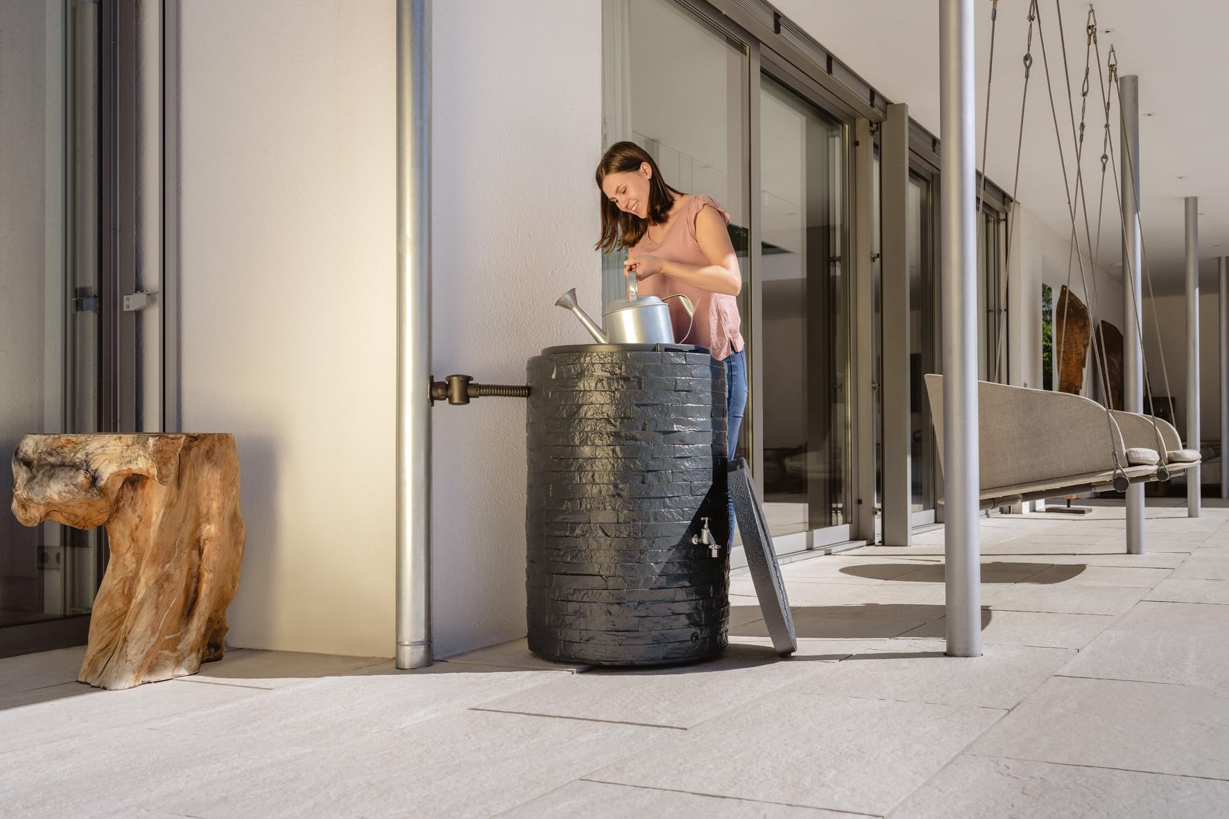 GARANTIA MURO zbiornik na deszczówkę 260 l, graphite grey