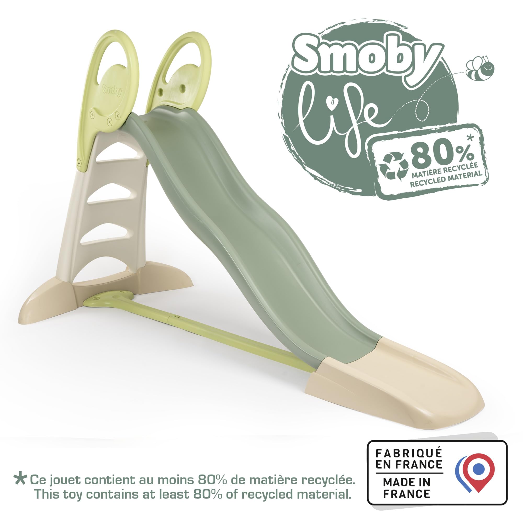 Smoby Life XL Doppel-Wellen-Rutsche 2,30 Meter mit Wasseranschluss Recycling-Anteil