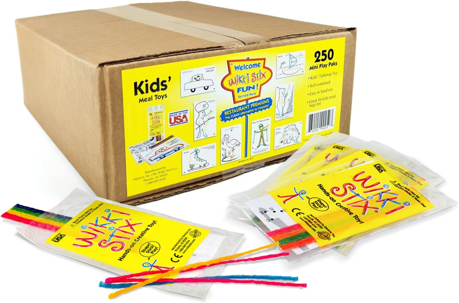 - Mini Play Paks, 250 Individual paks! Great for Restaurants, Parties, Travel, classrooms Giving, Made in The USA!