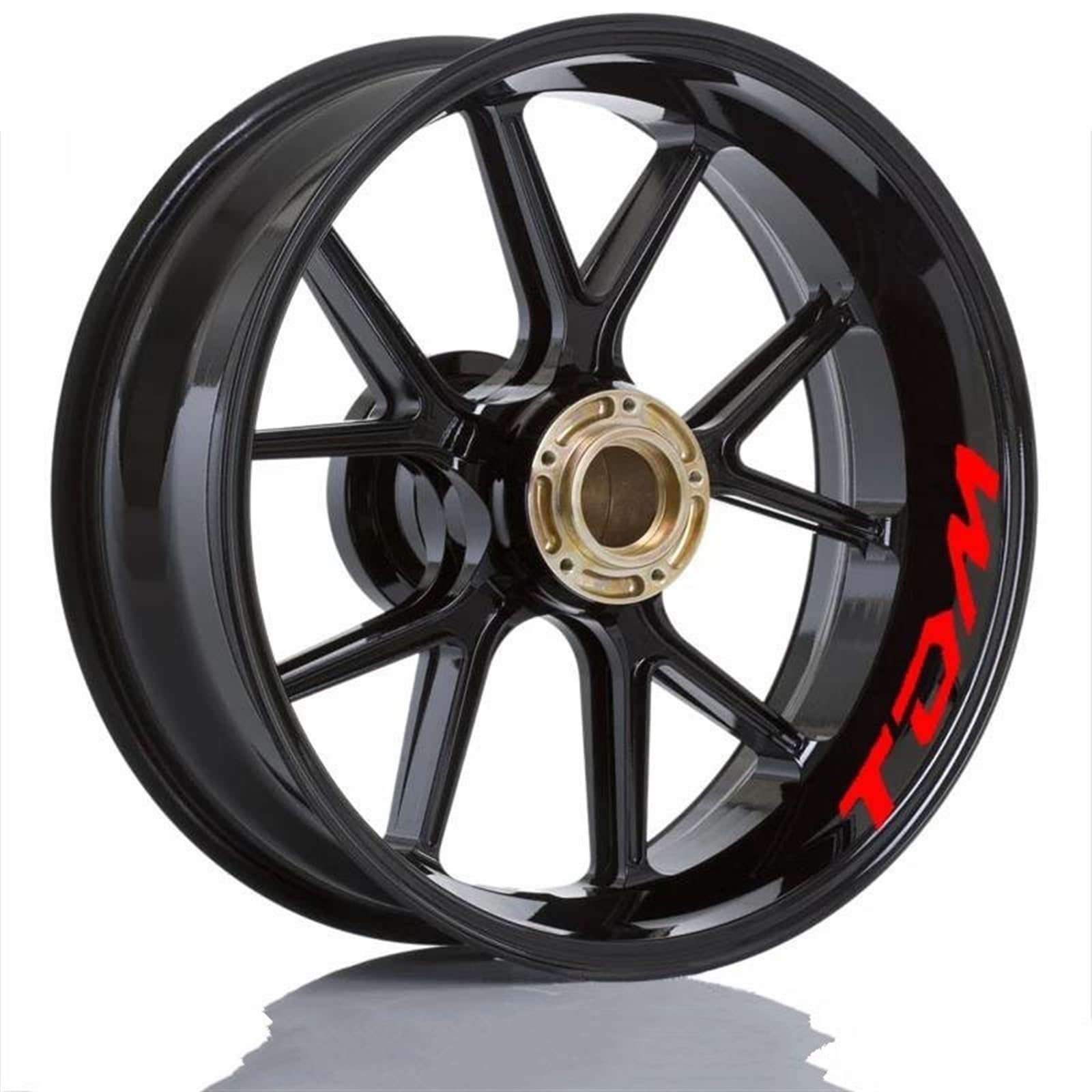 Motorcycle Accessories Reflective Rim Edge Stripes Wheel Stickers for Yamaha TDM 900(Color1)