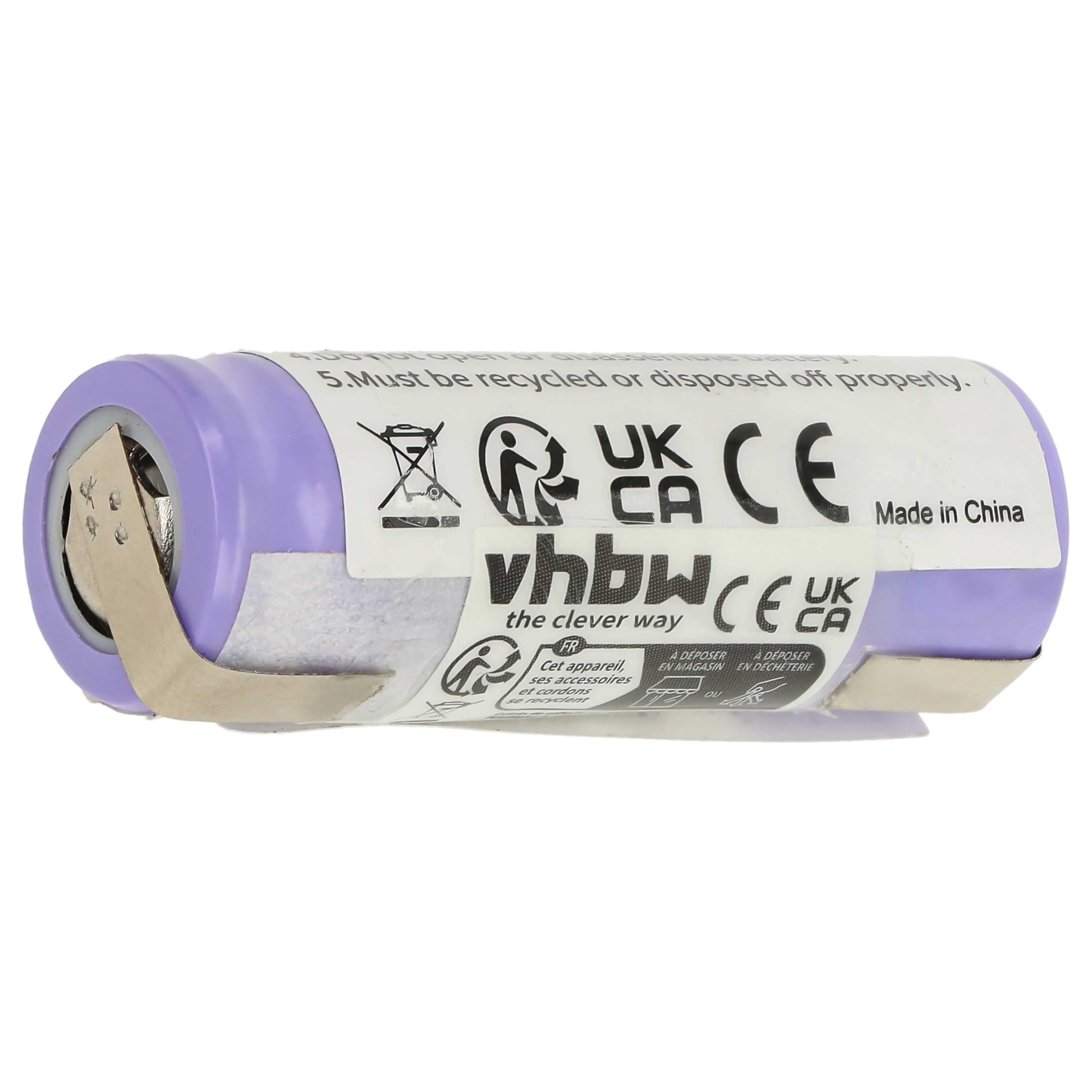 vhbw Akumulator zamienny do Philips KR112RRL, US14430VR do golarki do włosów (650 mAh, 3,7 V, litowo-jonowy)
