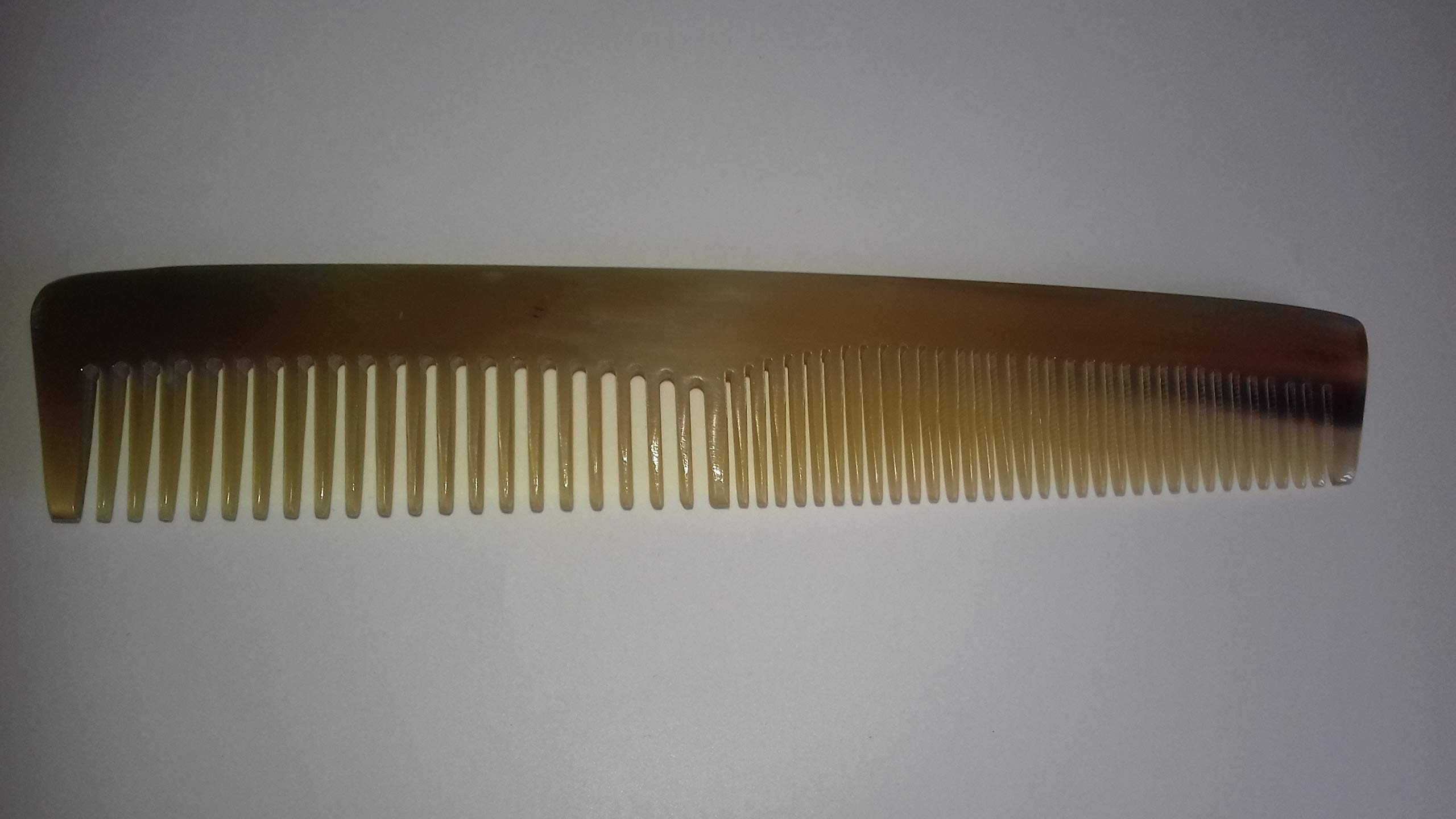 Peigne Démêloir en Corne Naturelle – 16 cm