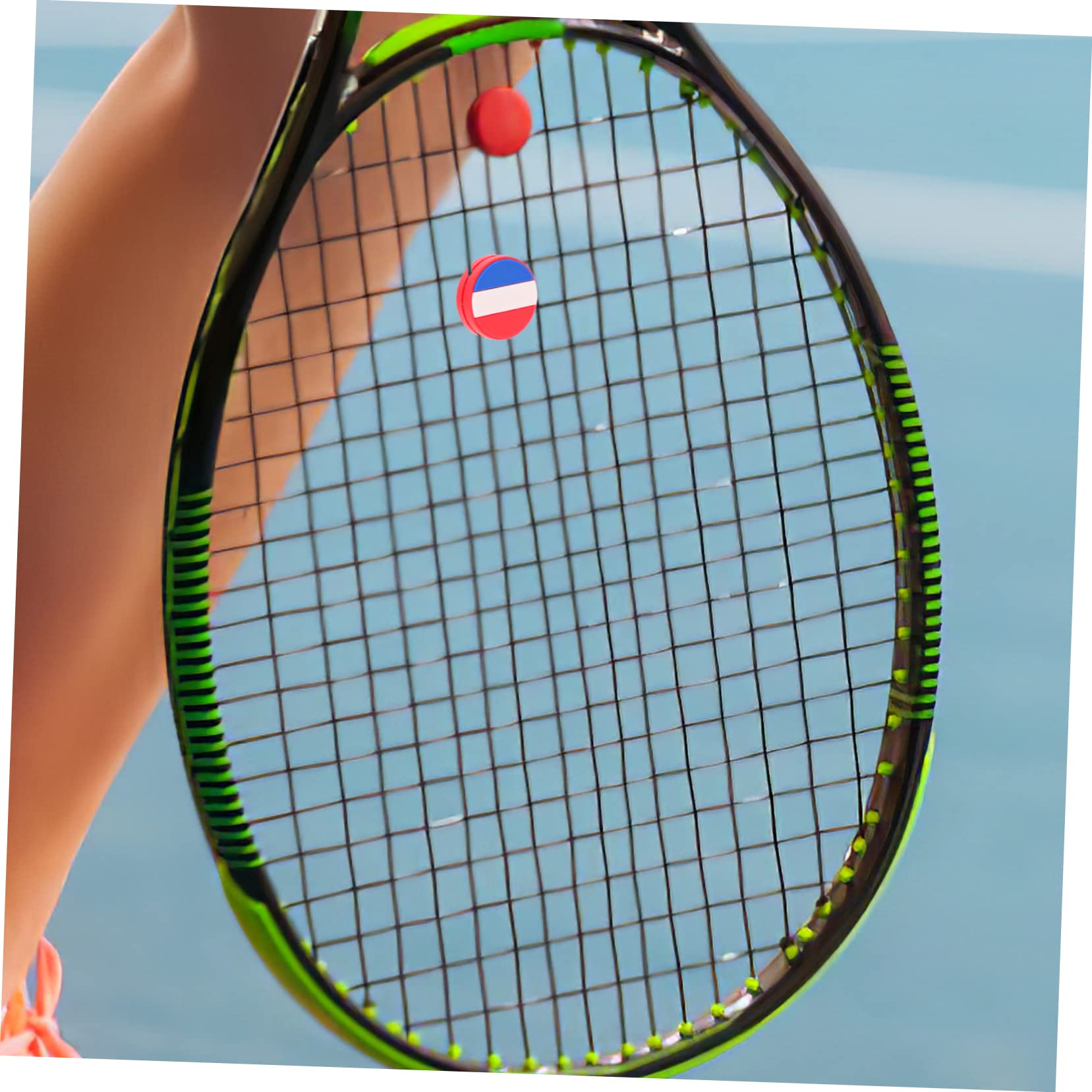NAMOARLY Flag Tennis Dampener Set 6 Pieces Racquet Strings National Flag Designed Vibration Dampeners for Tennis Racket
