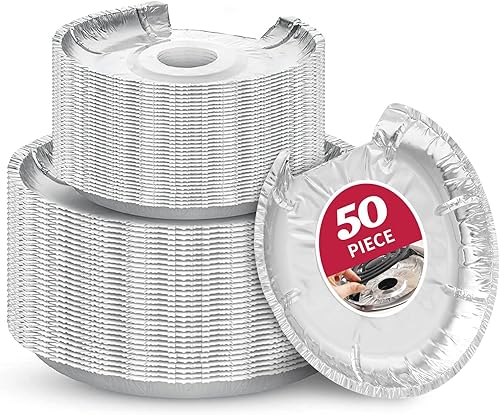 50 cubiertas redondas COZZIVITA para quemadores de estufas eléctricas, cubiertas superiores de estufa para estufas eléctricas, revestimientos de