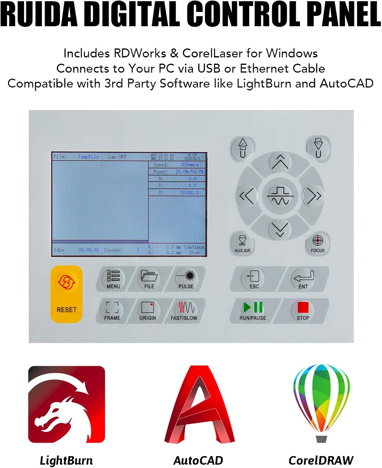 Ruida Digital Control Panel