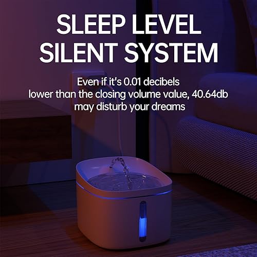 Miniatura 7 de DOGNESS D01B - Fuente para mascotas, dispensador de agua para gatos, fuente saludable e higiénica, fuente de agua eléctrica automática de 2.2 litros