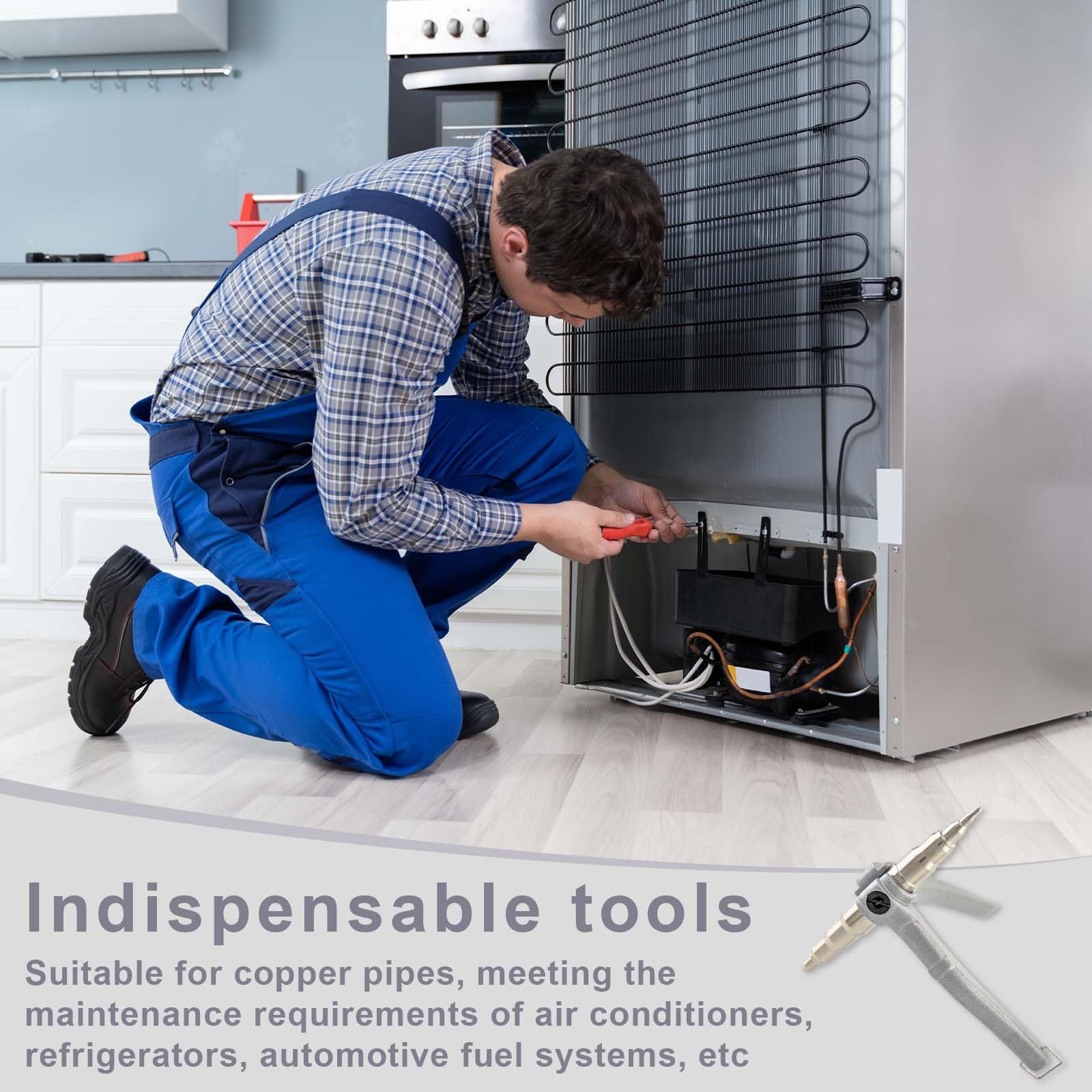 Espansore per Tubo di Rame Manuale 6-22mm per Condizionatore Acciaio