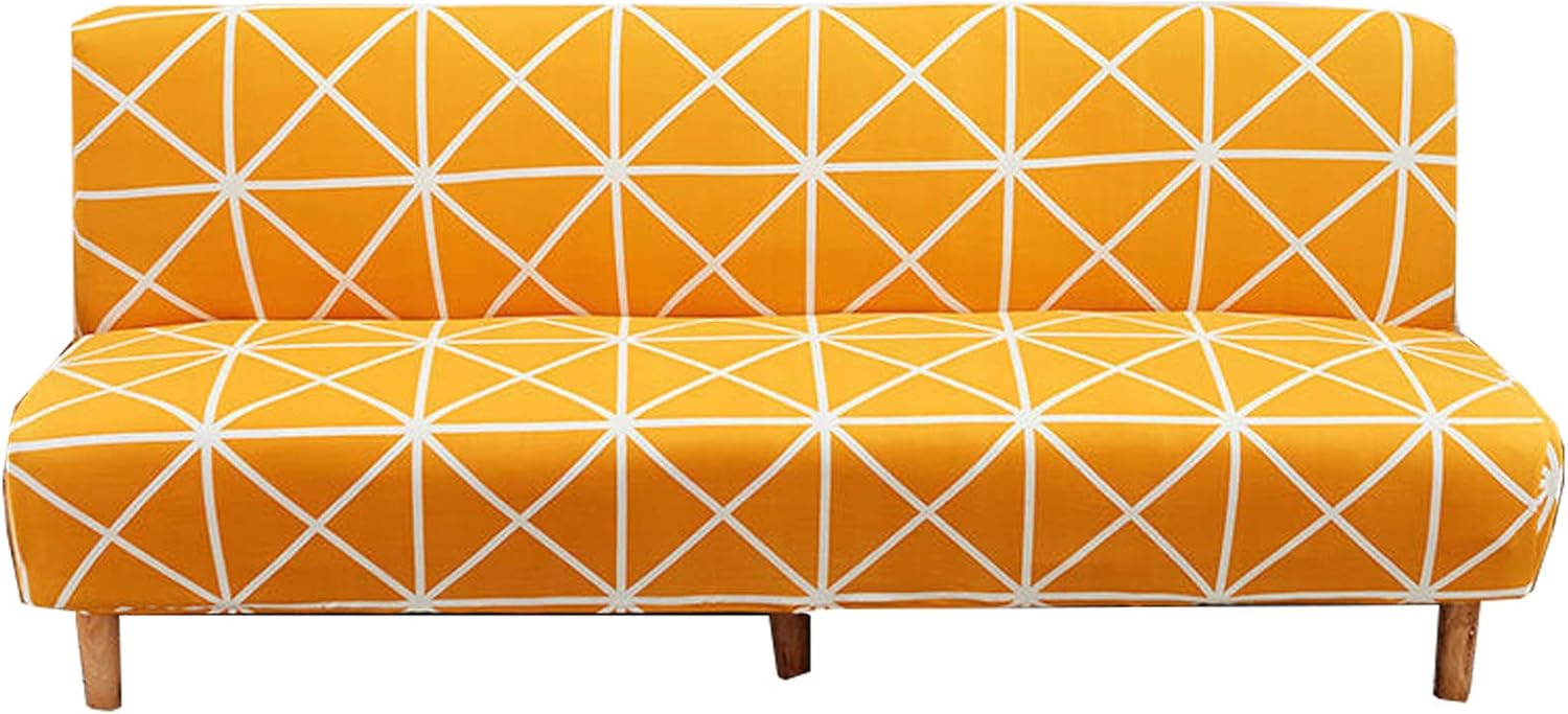Washable Sofa Cover Without Armrests Armless Futon Cover Stretch Sofa Cover Sofa Bed Slipcover Protector
