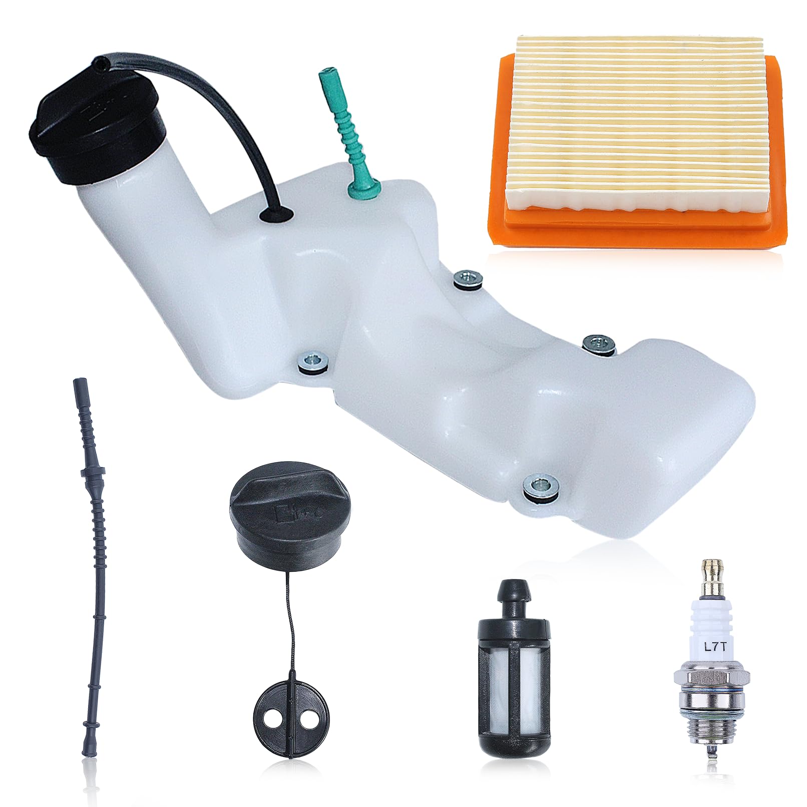 Benzintank-Kraftstoffleitungsfilter für STIHL FS120 FS200 FS250 FS300 FS350 FR350 FR450 FR480 BT120C BT121 SP200 Trimmer, Ersetzt OEM 4134 350 0400