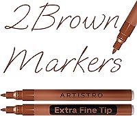 Vista 27 de Artistro 2 marcadores de pintura acrílica negros - 3mm marcadores de punta media - Perfectos para manualidades, proyectos de arte y más
