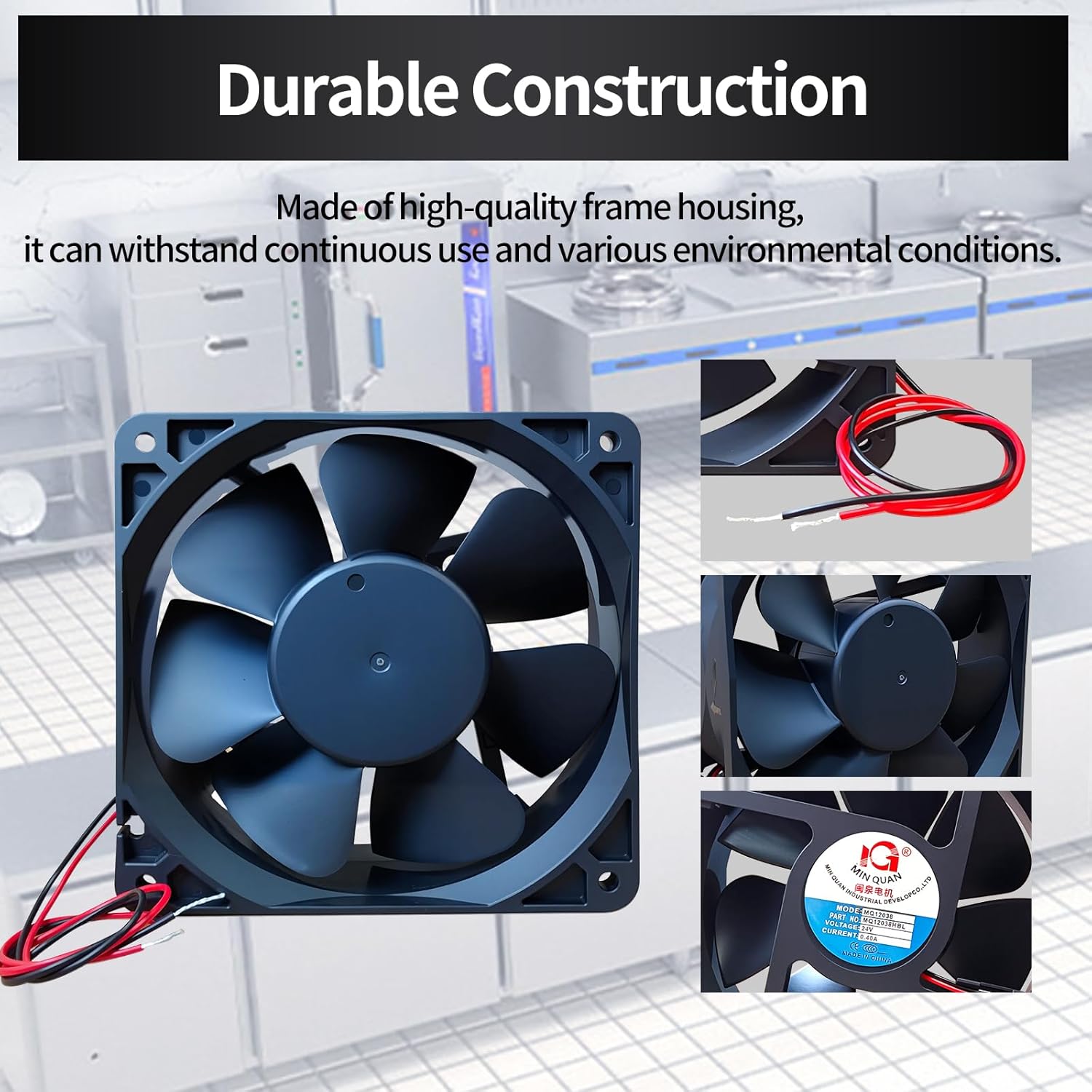 𝐎𝐄𝐌 W0301101 W0301112 Evaporator Fan Motor – 24V DC Brushless Compatible with Atosa MGF8401GR, MGF8402, MGF8401 Fan Motor Replacement Refrigeration Units