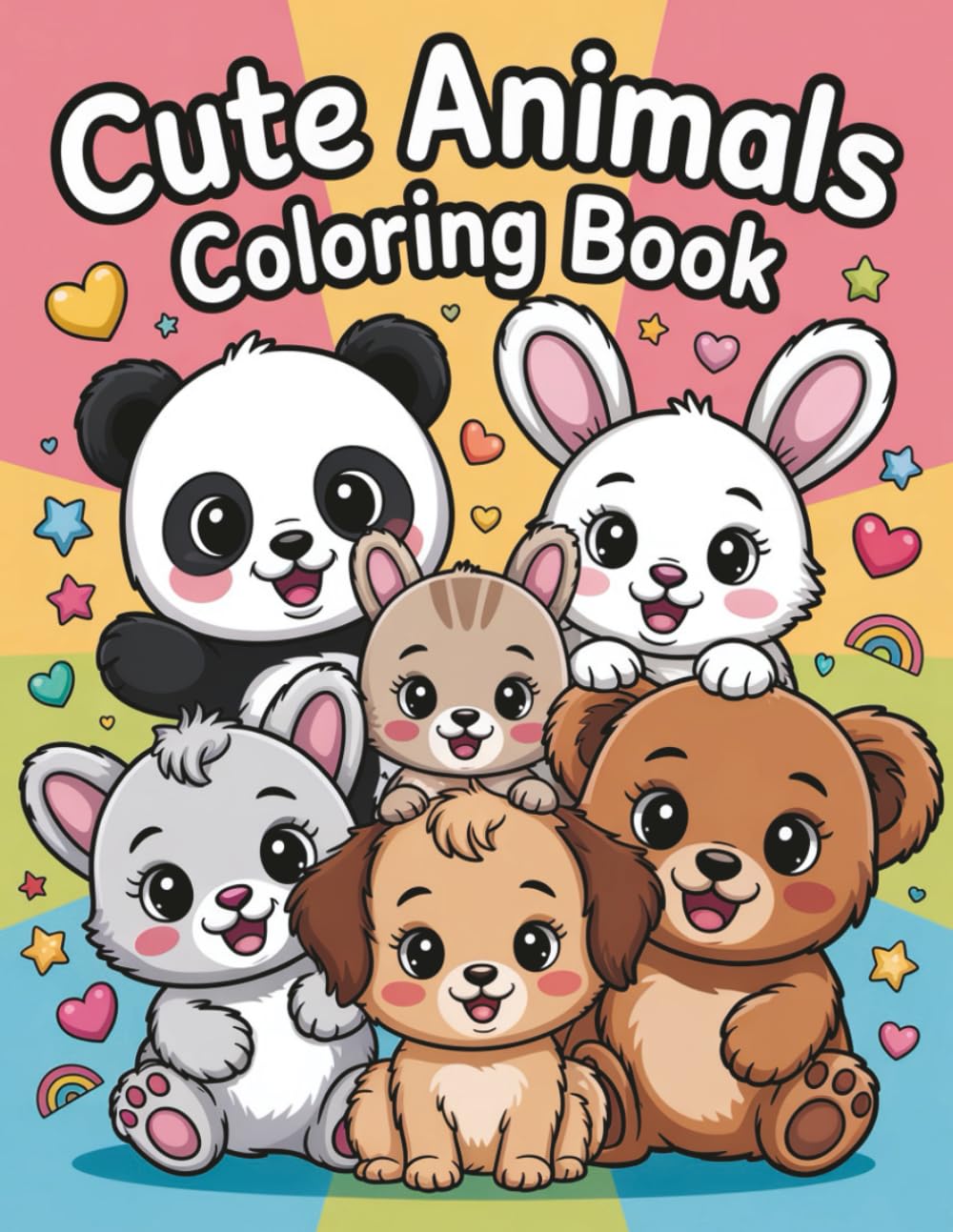 Animals Coloring Book for Kids: Cute Animal Coloring Pages with Names | Fun & Educational Coloring Book for Kids