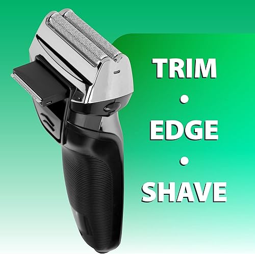 Miniatura 7 de Groom Essentials - Afeitadoras eléctricas recargables de doble lámina para hombres  Recortadora de cuello y barba para hombres  Maquinilla de