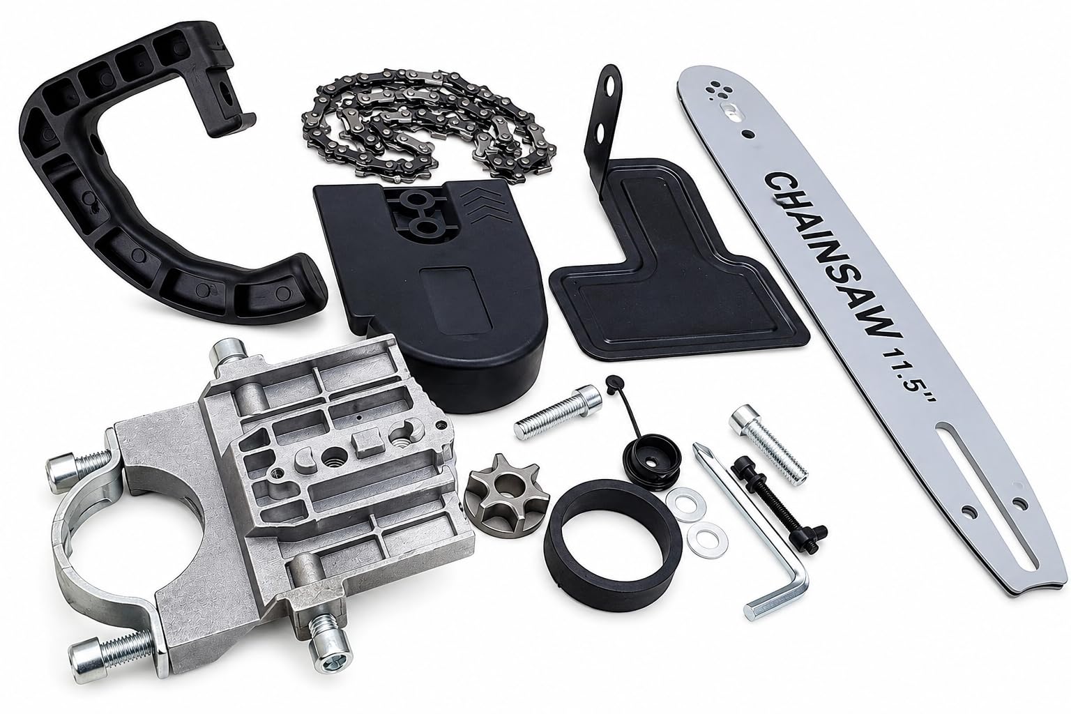 Electric Chainsaw Stand Bracket Set for Angle Grinder Machine | DIY Wood Cutting Attachment Frame | Heavy Duty Conversion Tool Kit-image-31