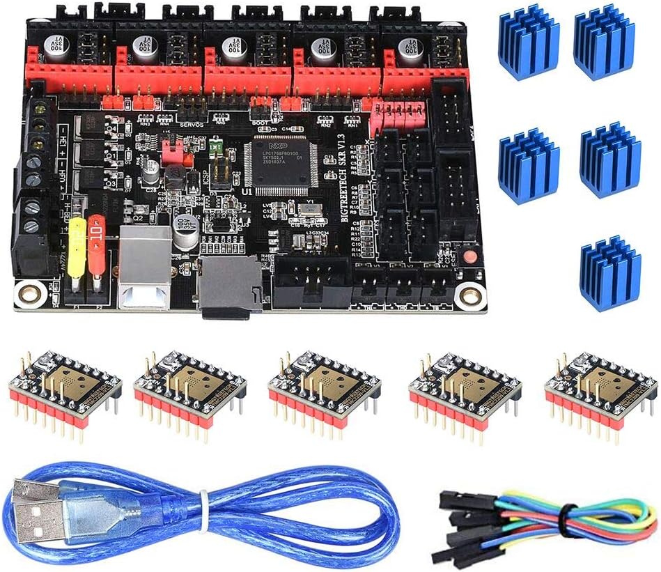 BIGTREETECH TMC2209 V1.2 with SKR V1.3 32bit Smoothieware Controller Panel Board for 3D Printer Compatible With12864LCD/ TFT24 /TFT28/TFT32/TFT35