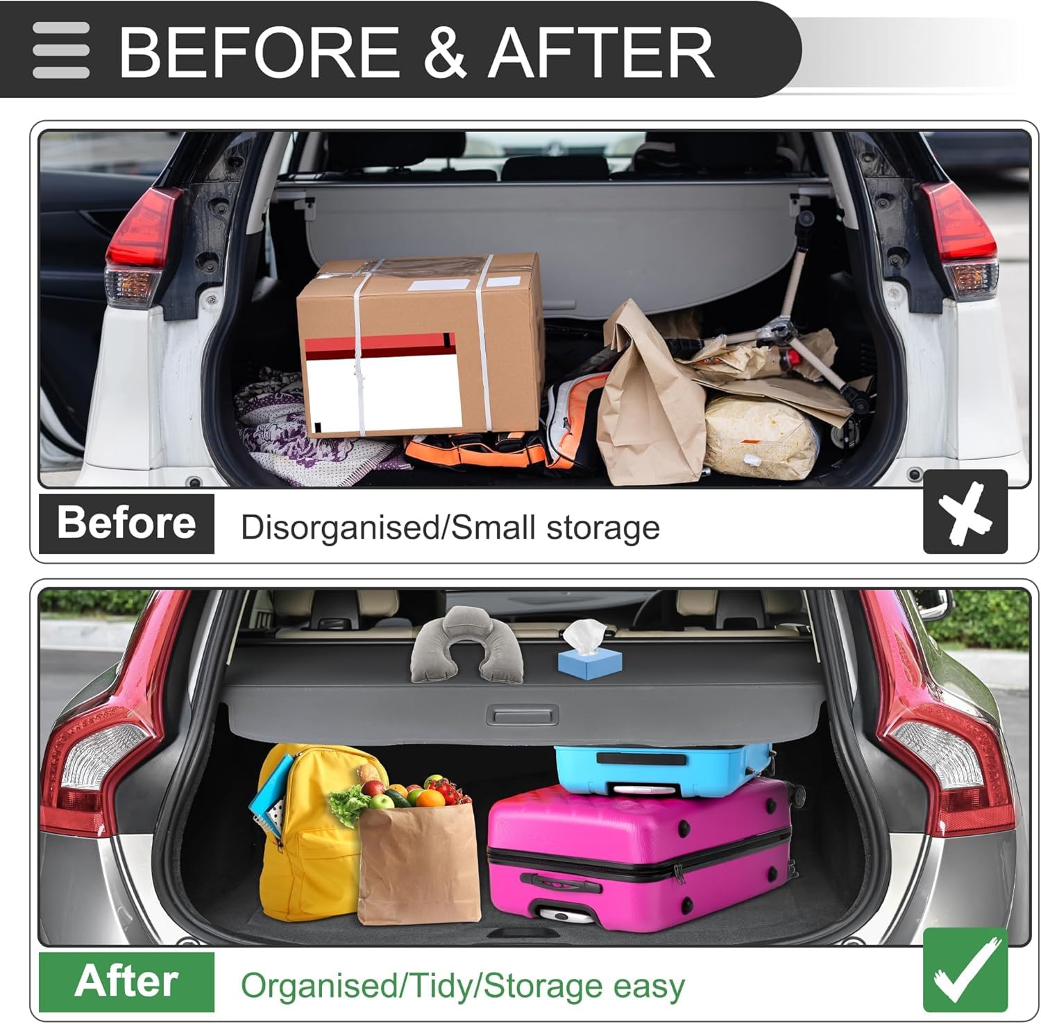 Copertura Bagagliaio Per Smart 453 Fortwo/Forfour 2014-2019 - Protezione Interni, Telo Tronco - Foto 2