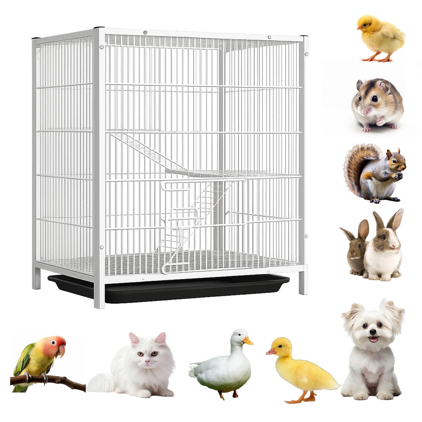 カワイ キャット ペットケージ ネコ ウサギ モルモット チンチラ モモンガ Amazon | Wyfcal モルモット チンチラ 小動物ペットケージ 大型 うさぎ