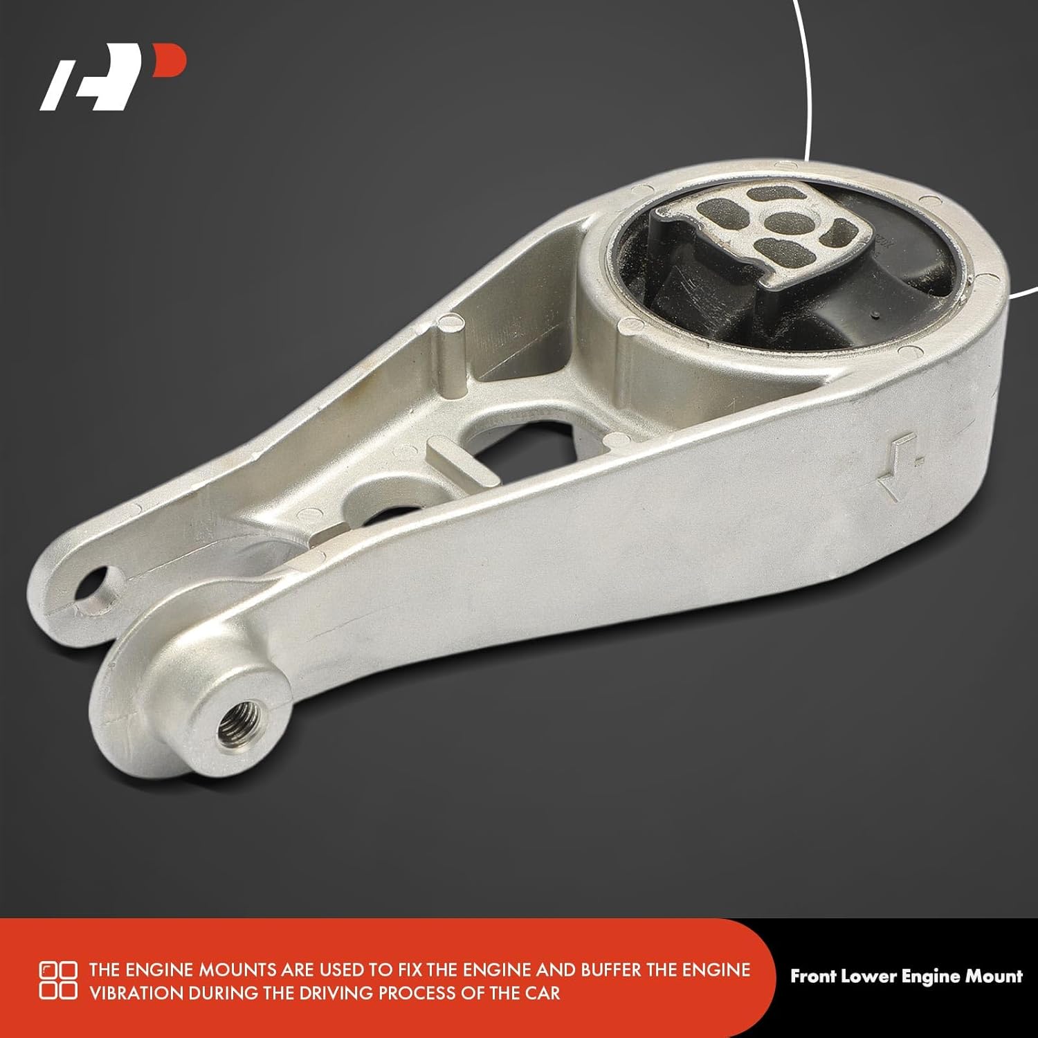 A-Premium Front Lower Side Torque Strut Mount Compatible with Chevrolet Equinox 2018-2023 & GMC Terrain 2018-2023, 1.5L 1.6L 2.0L