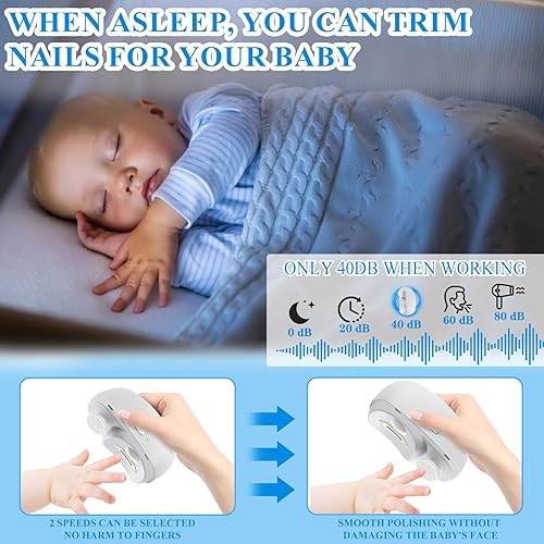 Miniatura 5 de Cortaúñas eléctrico 3 en 1, cortaúñas eléctrico mejorado para personas mayores, cortaúñas eléctrico con colector, excelente regalo para tus seres