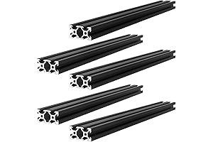 5-Pack 400 mm 2040V Aluminum Extrusion Profile European Standard Anodized Linear Rail...