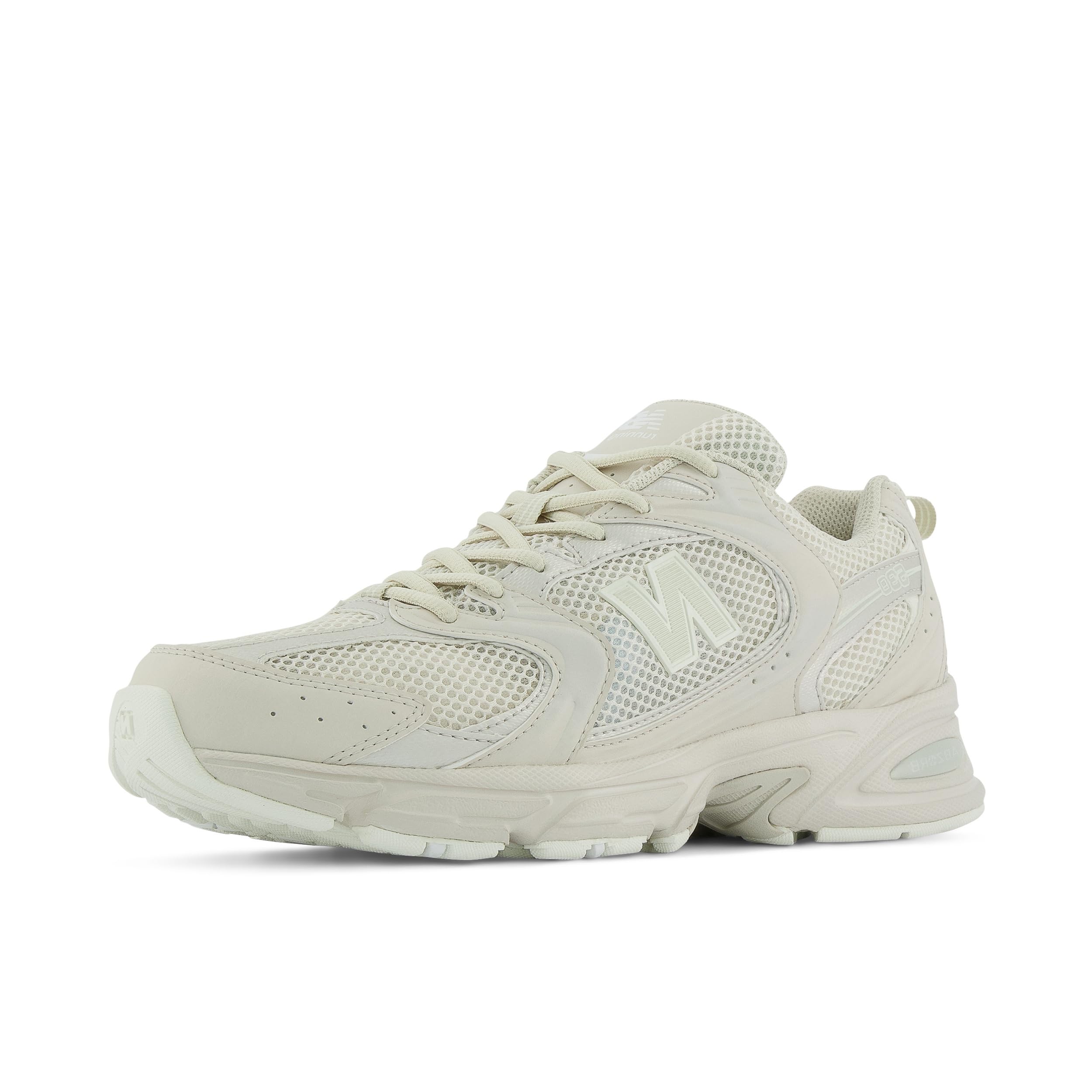 New Balance Unisex. MR530 Sapatilhas Em Pele 530 Cinzentas (41.5), Couro, Plano, CordãO, Casual, Cinza-image